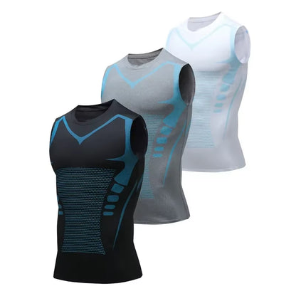 SculptPro™ – Men's Ionic Slimming Compression Vest